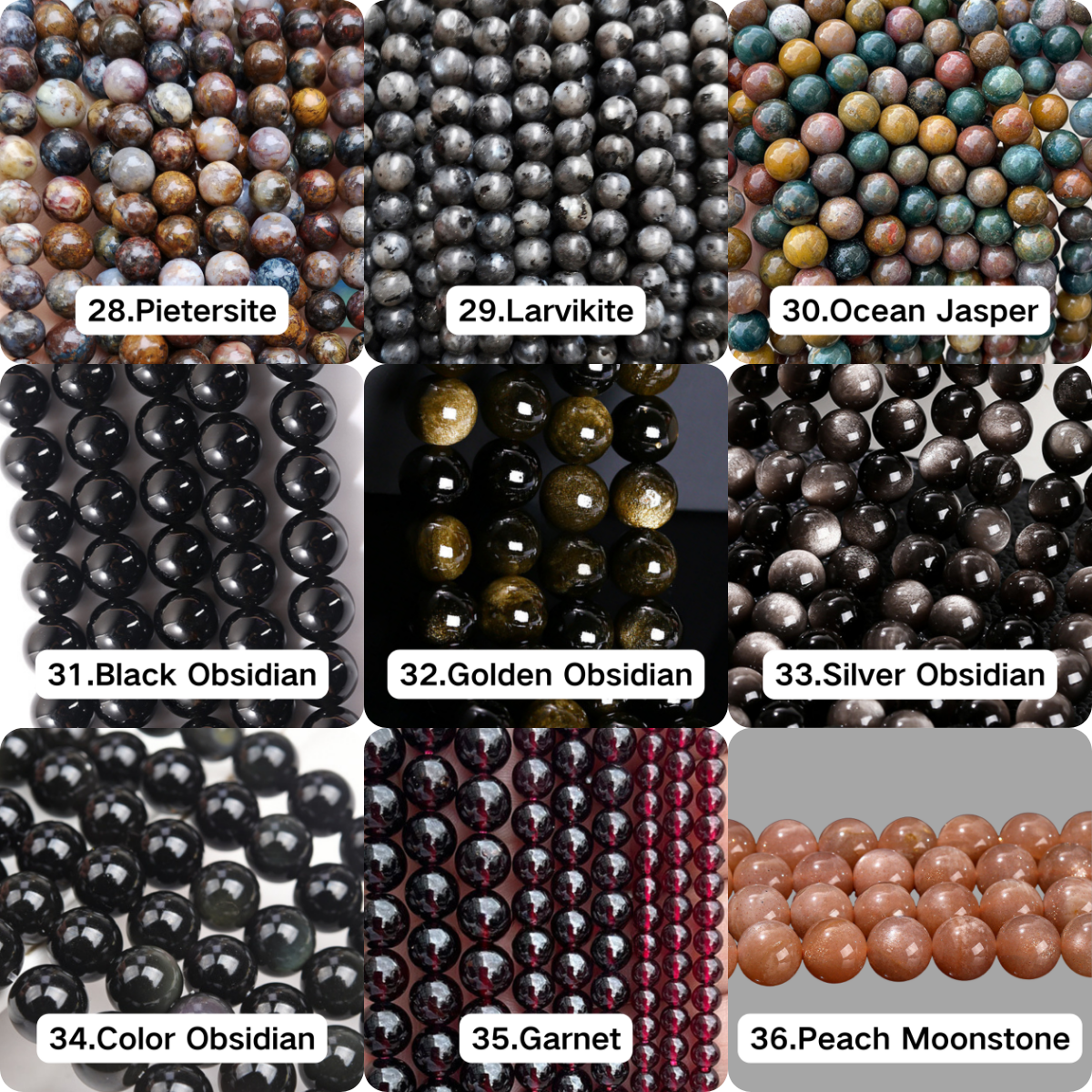 8MM Round Beads Collection
