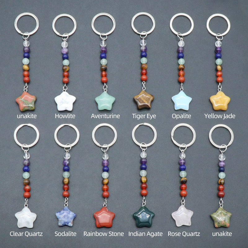 Cristal Porte Clef Etoile -Ky1472