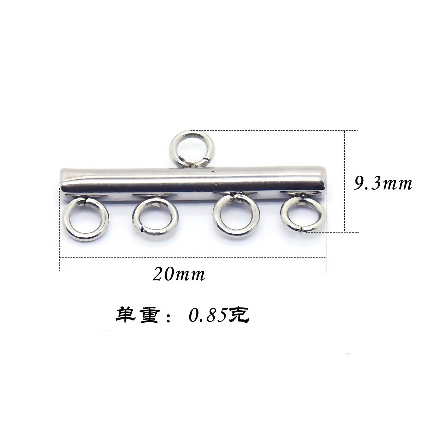 10pcs fermoirs de verrouillage en acier inoxydable collier Bracelet fabrication de bijoux fermoirs de Tube