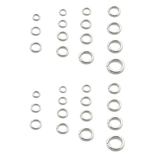100pcs Perles Ouverts ou Fermer en Acier Inoxydable