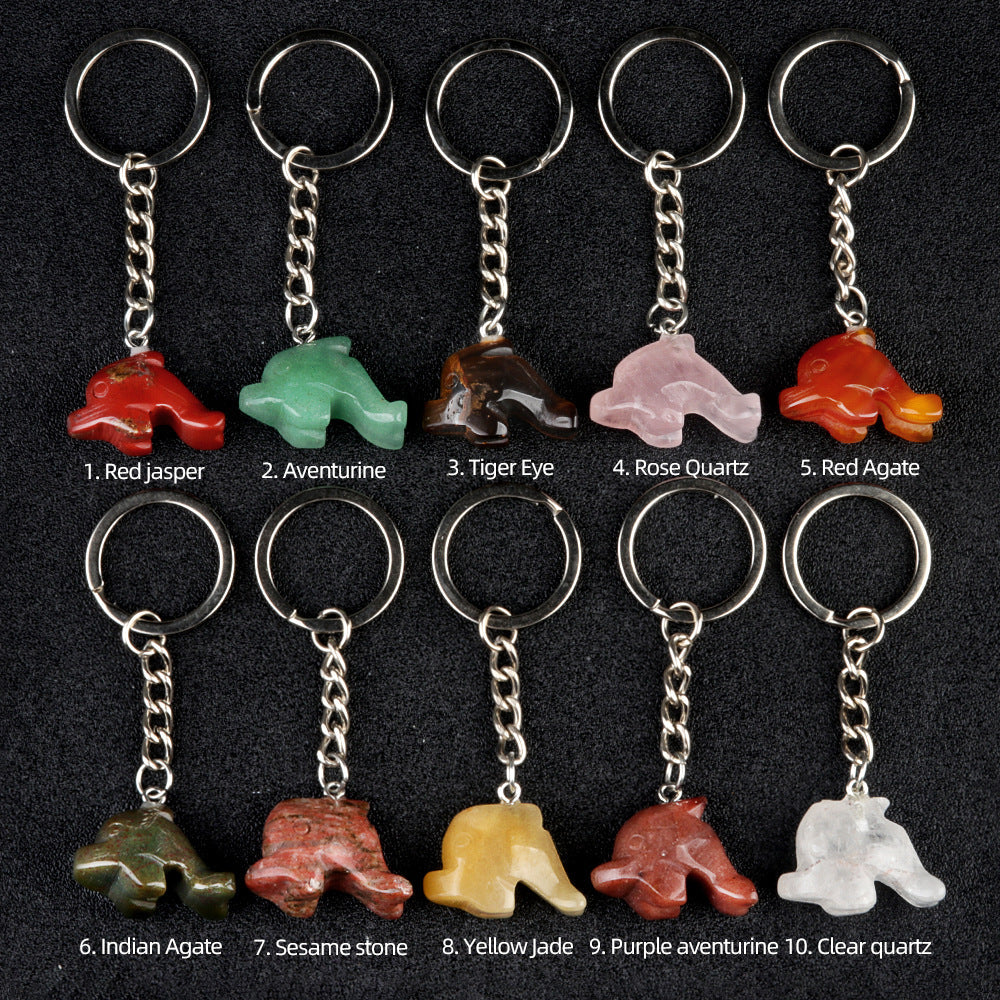 Crystal Dophins Keychains-Ky1949